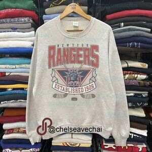 Vintage New York Rangers Hockey Shirt, Retro Style New York Rangers Shirt Tee